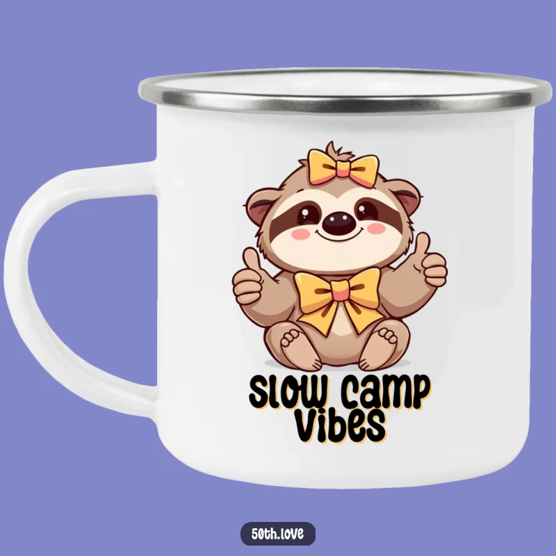 Funny Sloth Adventure Mug: Your Relaxed Companion for the Trail