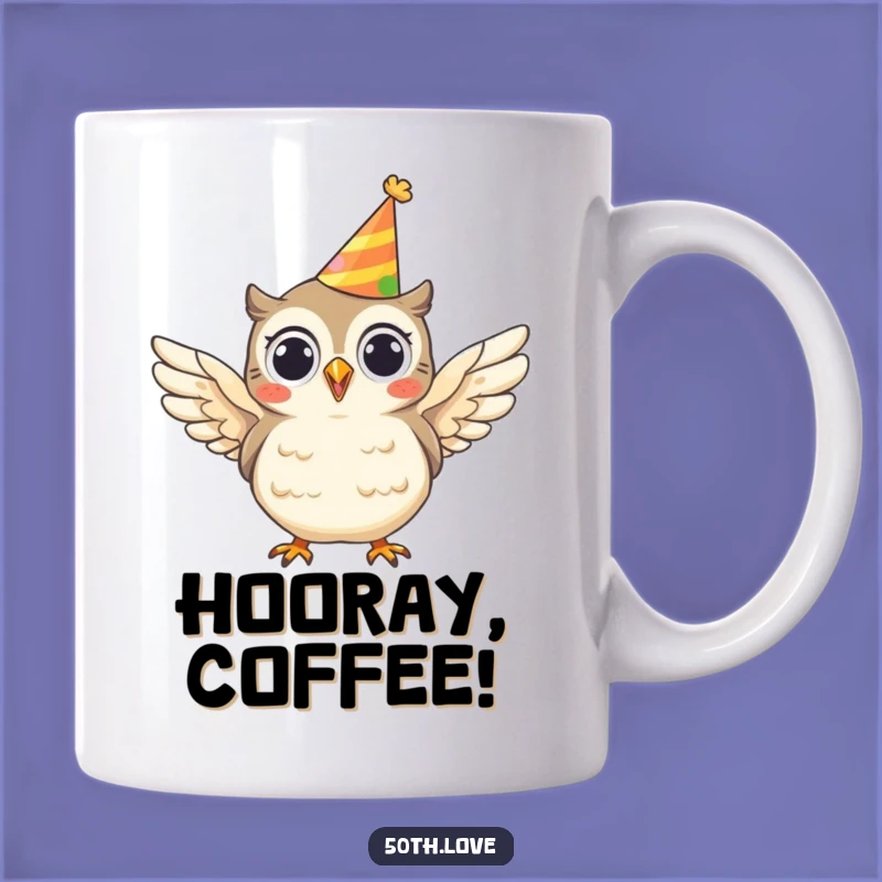 Funny Cheerful Owl Party Mug: Hilarious Celebration Gift for Wise (& Fun) People