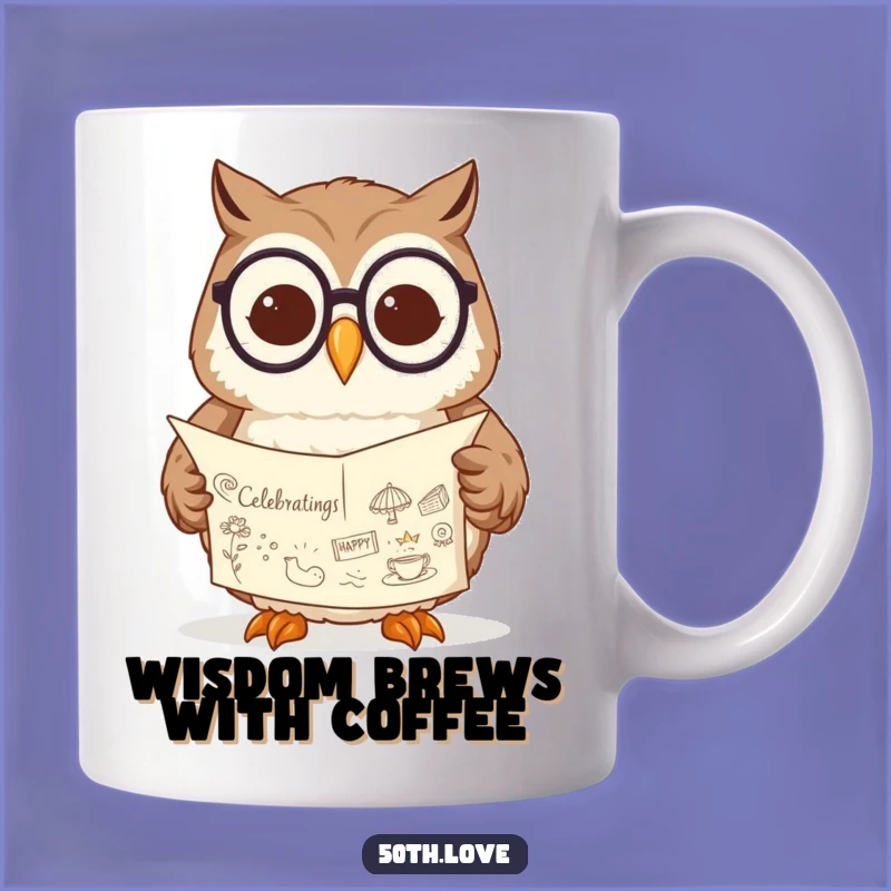 Funny Wise Owl Reading Scroll Mug: A Hilarious Gift for Bookworms