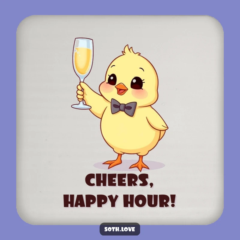 Protect Your Surfaces with Sparkle: Funny Bouncing Chick Coaster