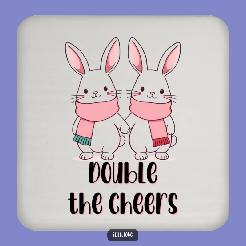 Funny Bunny Friendship Drink Coaster: Hilarious Protection for Shared Spaces