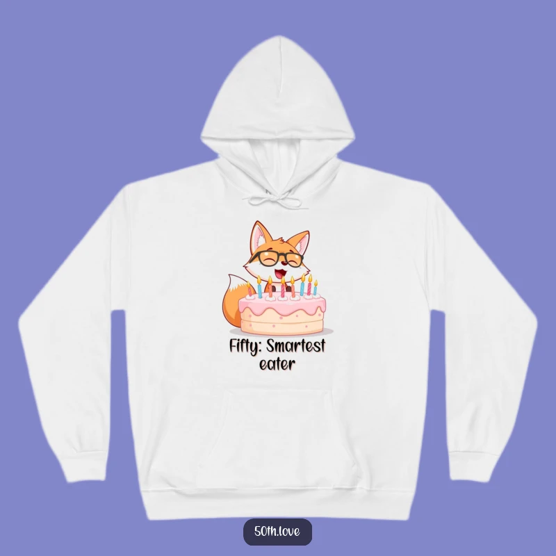 Cozy Funny Fox Hoodie: Warm Birthday Wishes Gift!