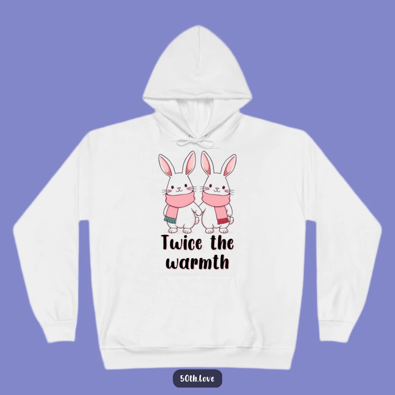 Funny Bunny Friendship Hoodie: Cozy Comfort for Hilarious Duo Adventures
