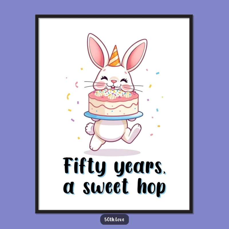 Free Printable Funny Bunny Wall Art: Cake Decor, Hilarious Downloadable Art Print
