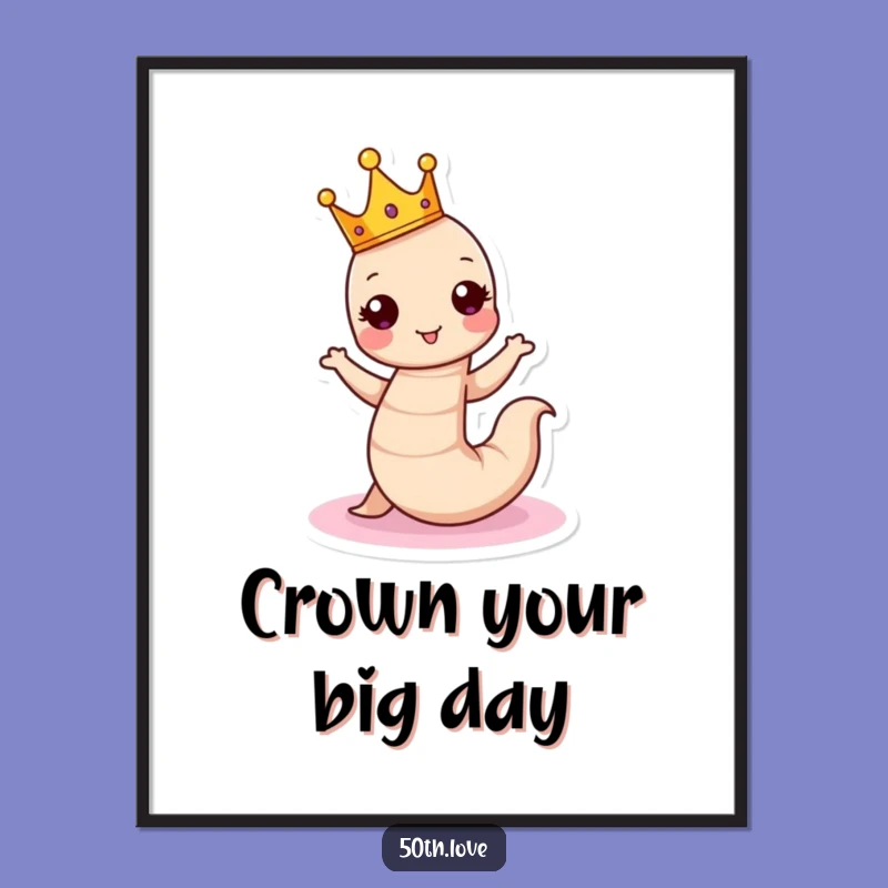 Free Printable Wall Art: The Royal Worm's Birthday Cake Dance Celebration!