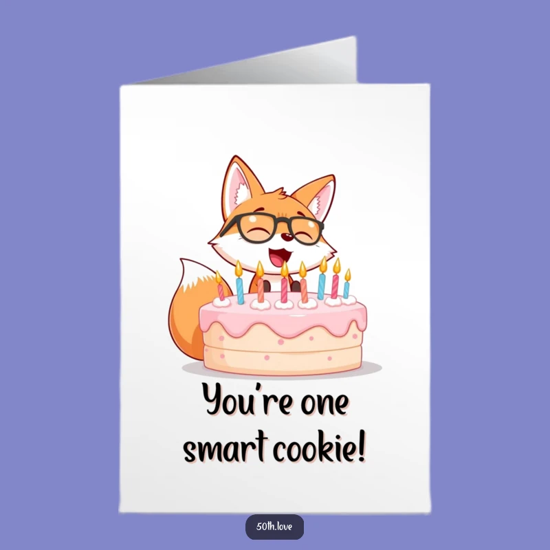 Free Printable Funny Congrats Card: Giggling Fox Achievement Downloadable