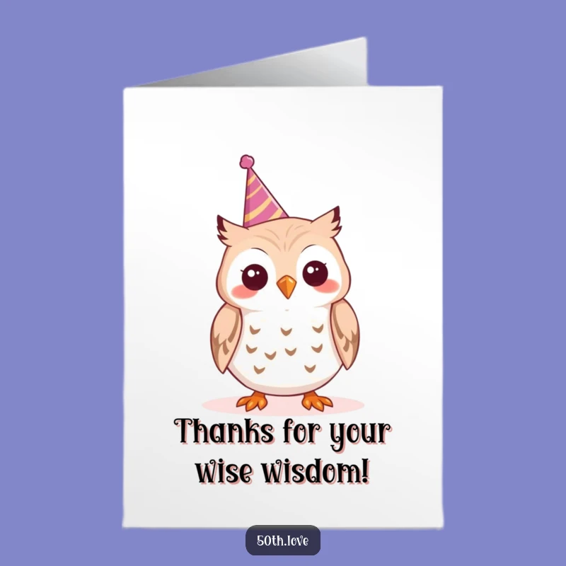 Free Printable Funny Owl Thank You Card: Cheerful Tooting, Downloadable Gratitude