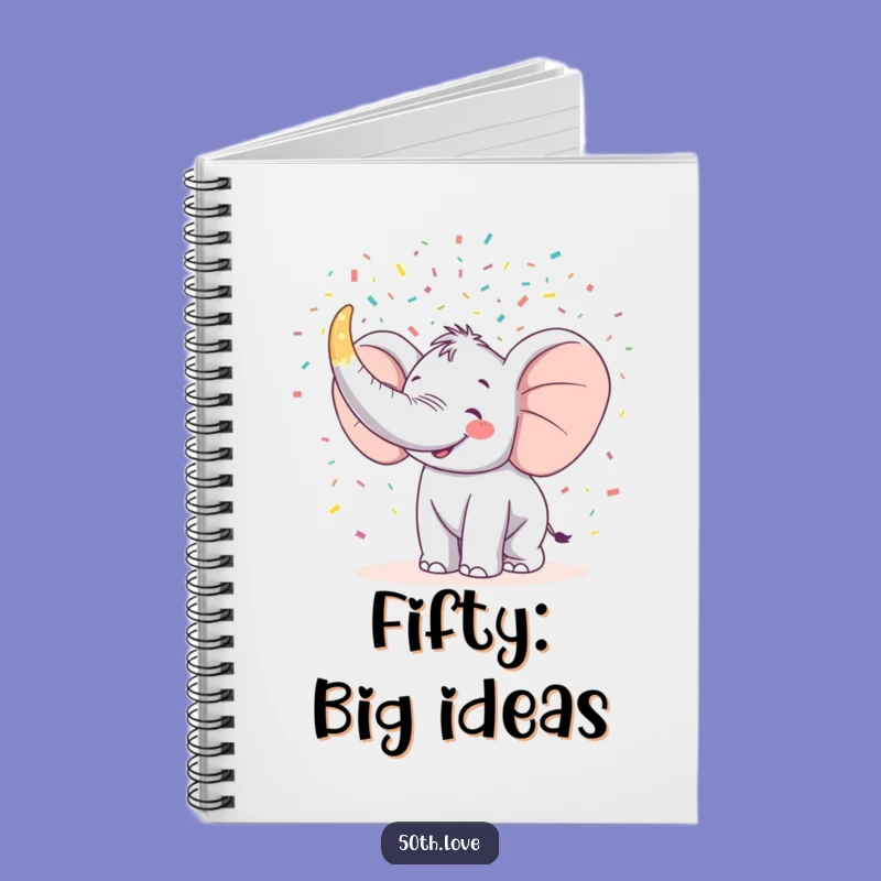 Funny Elephant 50th Birthday Notebook: Record Your Celebrations Gift!