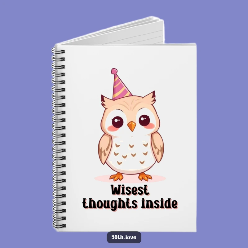 Funny Cheerful Owl Party Notebook - Tooting Horn Journal