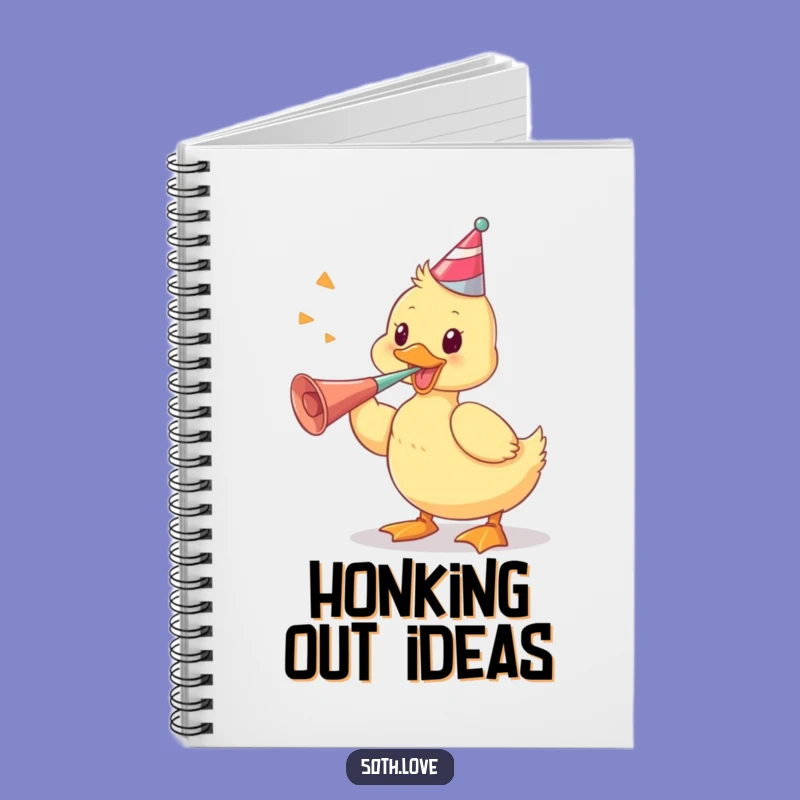 Funny Duckling Party Horn Notebook: Jot Down Ideas with Vigorous Fun!