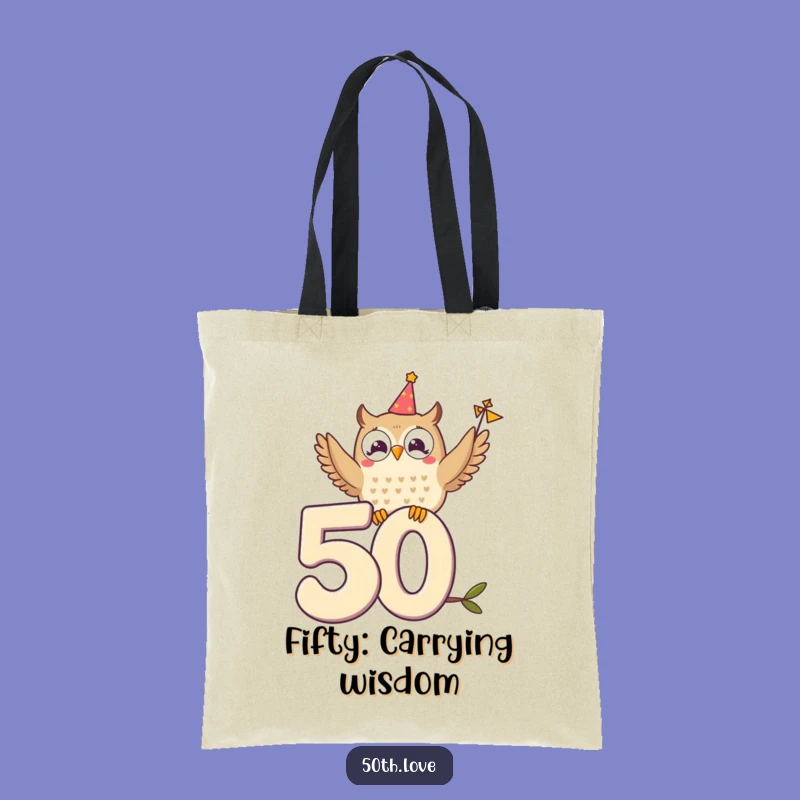 Funny Owl Birthday Tote Bag: Carry Your Wisdom in Style Gift!