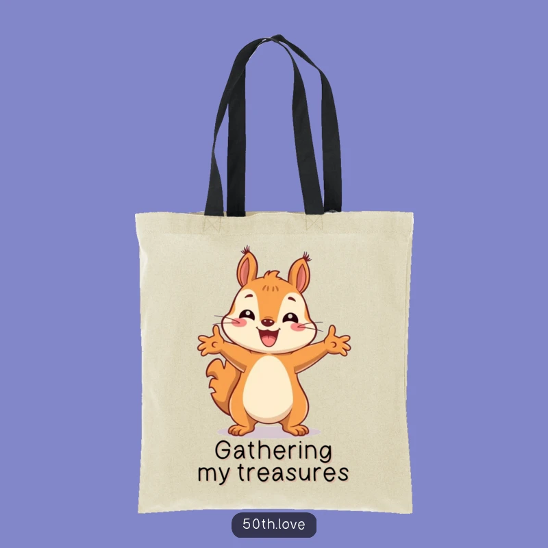 Funny Squirrel Tote Bag: Carry Your Fun in This Hilarious Accessory